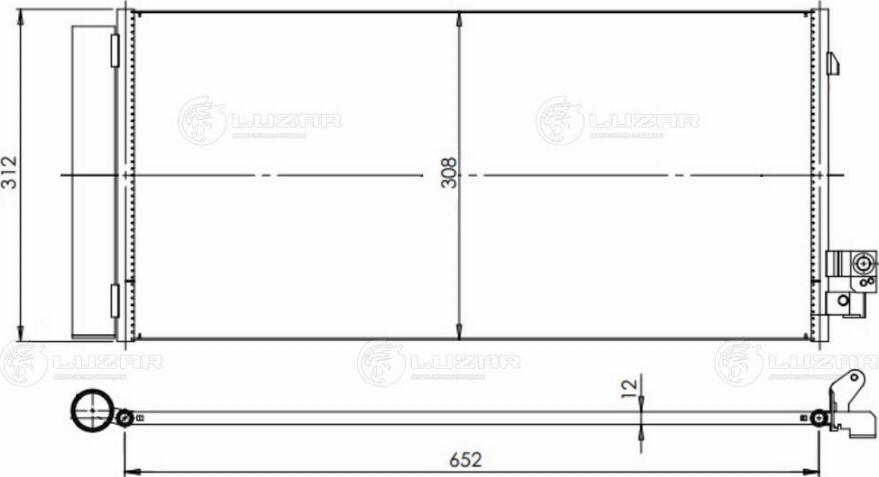 Luzar LRAC 2620 - Condensatore, Climatizzatore autozon.pro