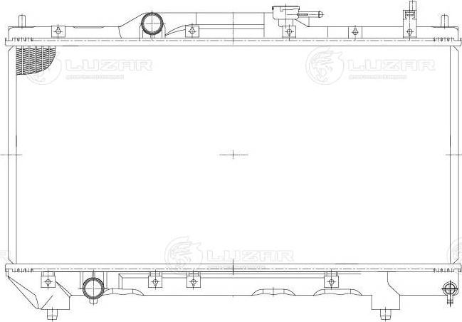 Luzar LRC1904 - Radiatore, Raffreddamento motore autozon.pro