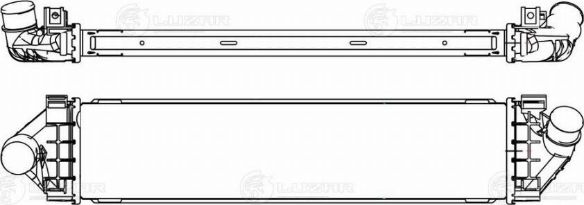 Luzar LRIC1041 - Intercooler autozon.pro
