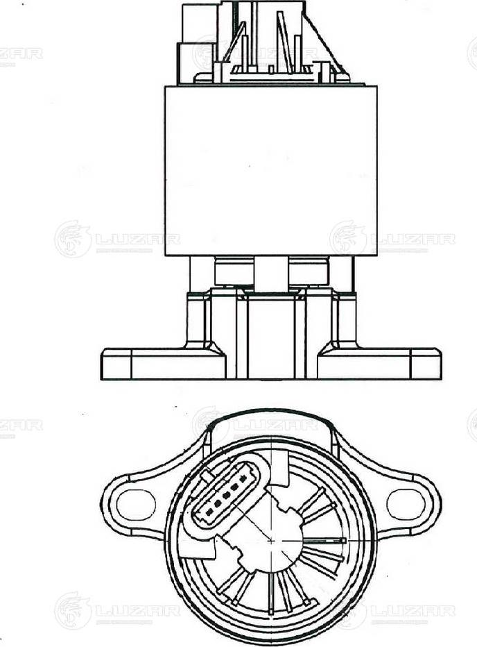 Luzar LVEG 0503 - Valvola ricircolo gas scarico-EGR autozon.pro