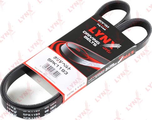 LYNXauto 5PK1193 - Cinghia Poly-V autozon.pro