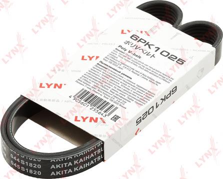 LYNXauto 6PK1025 - Cinghia Poly-V autozon.pro