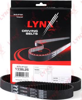 LYNXauto 133BL25 - Cinghia dentata autozon.pro