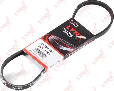 LYNXauto 3PK0753 - Cinghia Poly-V autozon.pro