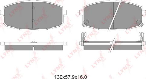 LYNXauto BD-4404 - Kit pastiglie freno, Freno a disco autozon.pro