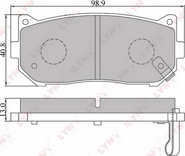 LYNXauto BD-4401 - Kit pastiglie freno, Freno a disco autozon.pro