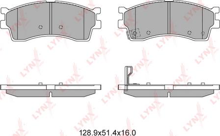 LYNXauto BD-4403 - Kit pastiglie freno, Freno a disco autozon.pro