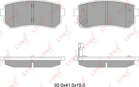 LYNXauto BD-4407 - Kit pastiglie freno, Freno a disco autozon.pro