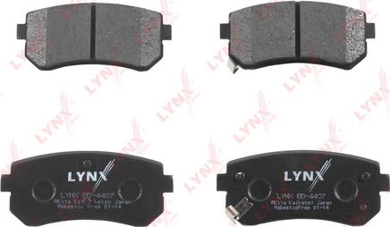 LYNXauto BD-4407 - Kit pastiglie freno, Freno a disco autozon.pro