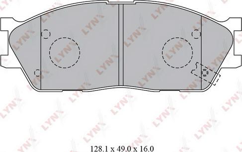 LYNXauto BD-4416 - Kit pastiglie freno, Freno a disco autozon.pro