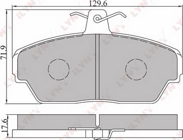 LYNXauto BD-4604 - Kit pastiglie freno, Freno a disco autozon.pro