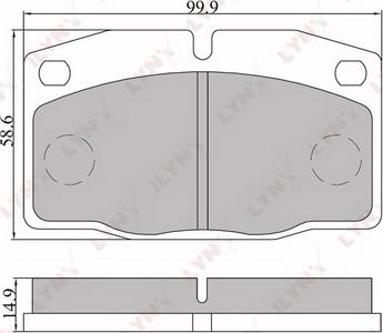 LYNXauto BD-5905 - Kit pastiglie freno, Freno a disco autozon.pro