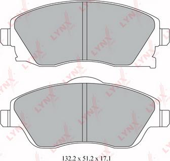 LYNXauto BD-5915 - Kit pastiglie freno, Freno a disco autozon.pro