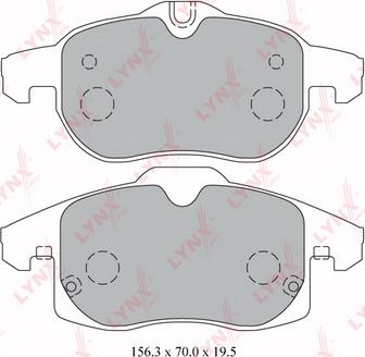 LYNXauto BD-5923 - Kit pastiglie freno, Freno a disco autozon.pro