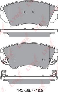 LYNXauto BD-5927 - Kit pastiglie freno, Freno a disco autozon.pro