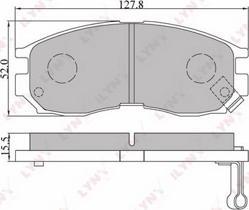 LYNXauto BD-5509 - Kit pastiglie freno, Freno a disco autozon.pro