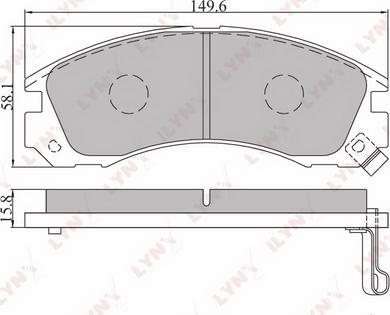 LYNXauto BD-5501 - Kit pastiglie freno, Freno a disco autozon.pro