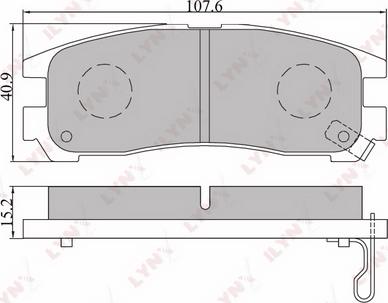 LYNXauto BD-5508 - Kit pastiglie freno, Freno a disco autozon.pro