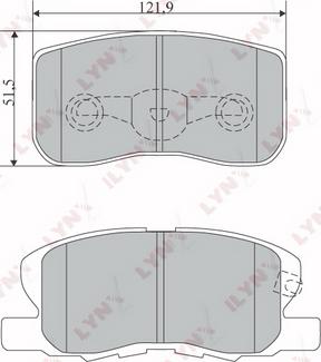 LYNXauto BD-5515 - Kit pastiglie freno, Freno a disco autozon.pro