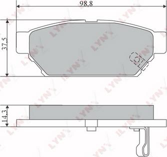 LYNXauto BD-5516 - Kit pastiglie freno, Freno a disco autozon.pro