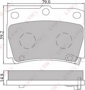 LYNXauto BD-5511 - Kit pastiglie freno, Freno a disco autozon.pro