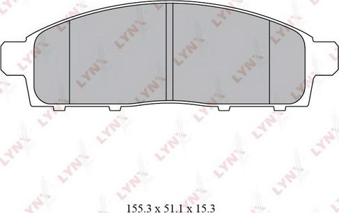 LYNXauto BD-5529 - Kit pastiglie freno, Freno a disco autozon.pro