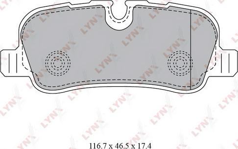 LYNXauto BD-5009 - Kit pastiglie freno, Freno a disco autozon.pro