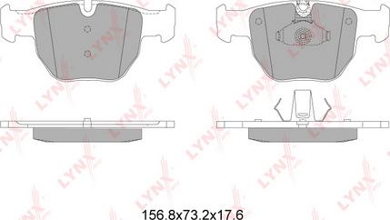 LYNXauto BD-5010 - Kit pastiglie freno, Freno a disco autozon.pro