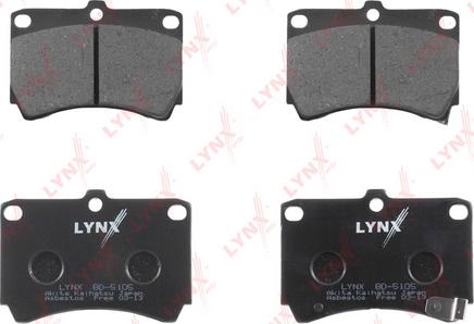 LYNXauto BD-5105 - Kit pastiglie freno, Freno a disco autozon.pro