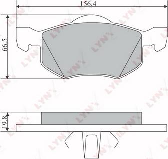 LYNXauto BD-5115 - Kit pastiglie freno, Freno a disco autozon.pro