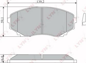 LYNXauto BD-5113 - Kit pastiglie freno, Freno a disco autozon.pro