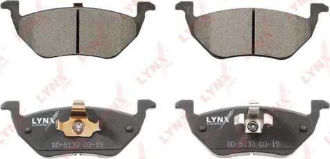 LYNXauto BD-5133 - Kit pastiglie freno, Freno a disco autozon.pro