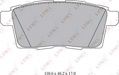 LYNXauto BD-5124 - Kit pastiglie freno, Freno a disco autozon.pro