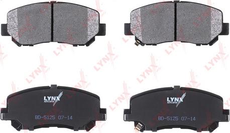 LYNXauto BD-5125 - Kit pastiglie freno, Freno a disco autozon.pro