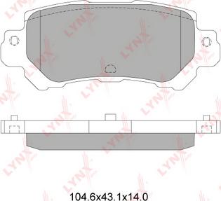 LYNXauto BD-5126 - Kit pastiglie freno, Freno a disco autozon.pro