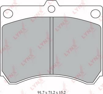 LYNXauto BD-5120 - Kit pastiglie freno, Freno a disco autozon.pro