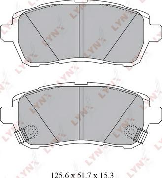 LYNXauto BD-5123 - Kit pastiglie freno, Freno a disco autozon.pro