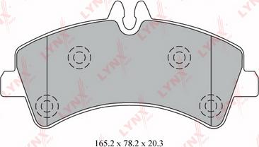 LYNXauto BD-5344 - Kit pastiglie freno, Freno a disco autozon.pro