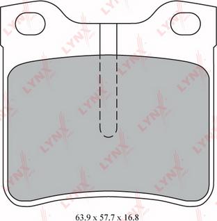 LYNXauto BD-5346 - Kit pastiglie freno, Freno a disco autozon.pro