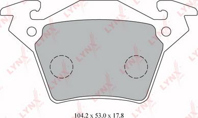 LYNXauto BD-5347 - Kit pastiglie freno, Freno a disco autozon.pro