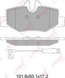 LYNXauto BD-5353 - Kit pastiglie freno, Freno a disco autozon.pro