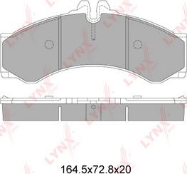 LYNXauto BD-5352 - Kit pastiglie freno, Freno a disco autozon.pro