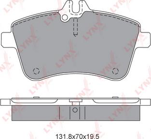 LYNXauto BD-5309 - Kit pastiglie freno, Freno a disco autozon.pro