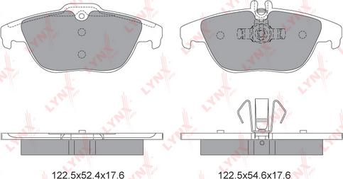 LYNXauto BD-5319 - Kit pastiglie freno, Freno a disco autozon.pro