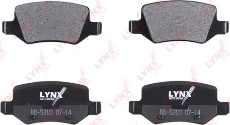 LYNXauto BD-5310 - Kit pastiglie freno, Freno a disco autozon.pro