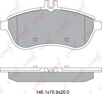 LYNXauto BD-5318 - Kit pastiglie freno, Freno a disco autozon.pro