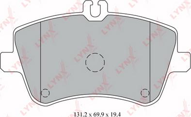 LYNXauto BD-5317 - Kit pastiglie freno, Freno a disco autozon.pro