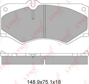 LYNXauto BD-5335 - Kit pastiglie freno, Freno a disco autozon.pro