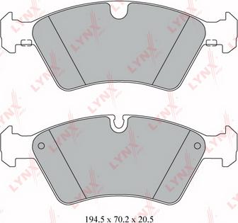 LYNXauto BD-5330 - Kit pastiglie freno, Freno a disco autozon.pro