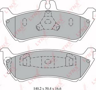 LYNXauto BD-5328 - Kit pastiglie freno, Freno a disco autozon.pro